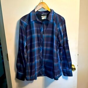 Women’s Plus Columbia Brand Technical Button Down shirt